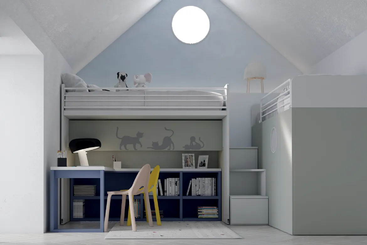 Space-saving modern design bedroom