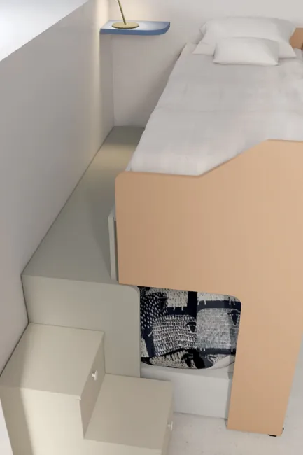 Sliding upper bed